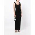 Rachel Gilbert Rosetta sleeveless gown - Black