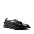 Thom Browne tassel kilt leather loafers - Black