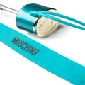 Moschino logo-print compact umbrella - Blue