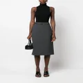 Peserico belted high-waist skirt - Grey