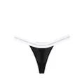 Dsquared2 logo-waistband stretch-cotton thong - Black