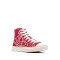 Vivienne Westwood Plimsoll canvas high-top sneakers - Red
