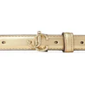 Jimmy Choo Helina logo-buckle belt - Gold