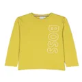BOSS Kidswear logo-print long-sleeve T-shirt - Green