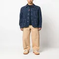 Kenzo contrasting-stitch denim jacket - Blue