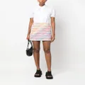 Karl Lagerfeld intarsia-knit high-waist skirt - Pink