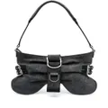 Blumarine small Butterfly leather shoulder bag - Grey