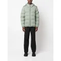 Stone Island Compass-patch padded down jacket - Green
