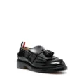 Thom Browne RWB-tab leather loafers - Black