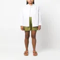 Calvin Klein spread-collar linen shirt - White
