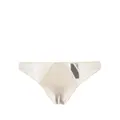 Calvin Klein panelled-design elasticated-waist thong - Neutrals