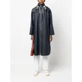 Emporio Armani Coordinates logo-print hooded rain coat - Blue