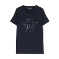 Versace Kids Medusa Head cotton T-shirt - Blue
