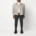 Zegna button-fastening wool shirt jacket - Grey