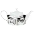 Fornasetti Porcelain tea pot - White