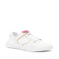 Just Cavalli Tiger Head-motif leather sneakers - White