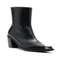 Alexander McQueen Punk 75mm metal toe-cap boots - Black