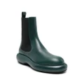 Jil Sander leather ankle boots - Green