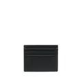 Giorgio Armani grained-textured leather card holder - Black