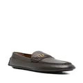 Bally logo-plaque leather loafer - Brown