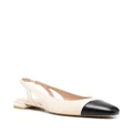 Stuart Weitzman faux-pearl detail ballerina shoes - Neutrals