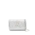 Versace Virtus rhinestone-embellished shoulder bag - White