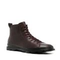Camper Brutus leather ankle boots - Purple