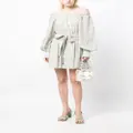 alice + olivia Mary off-shoulder minidress - White