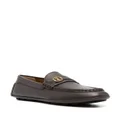 Bally logo-plaque leather moccasins - Brown