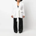 Balmain sequin-embellished mohair-blend cardigan - White