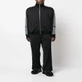 Versace Allover-pattern cotton track jacket - Black