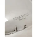 Nina Ricci heart-pendant logo-engraved necklace - Silver