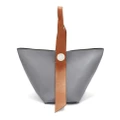 Jil Sander medium Twisted leather shoulder bag - Grey