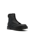 Premiata lace-up leather ankle boots - Black