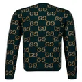 Gucci GG intarsia-knit wool jumper - Green