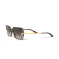 Dolce & Gabbana Eyewear printed square-frame sunglasses - Brown