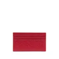Thom Browne pebbled-leather card holder - Red