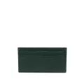 Thom Browne textured leather card holder - Green