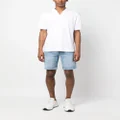 Calvin Klein logo-patch cotton polo shirt - White