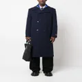 MSGM tailored double-breast wool coat - Blue