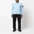 Stone Island Compass-patch zip-up sweatshirt - Blue