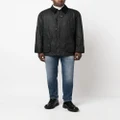 Barbour collared wax jacket - Black