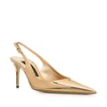 Dolce & Gabbana 100mm pointed-toe pumps - Gold