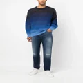 Armani Exchange slim-fit distressed denim jeans - Blue