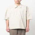Jil Sander half-zip short-sleeve shirt - Neutrals