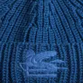 ETRO Pegaso motif-embroidered wool beanie - Blue