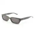 Balenciaga Eyewear logo-lettering square-frame sunglasses - Grey