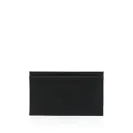 Emporio Armani logo-print recycled leather cardholder - Black