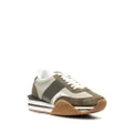 TOM FORD logo-patch sneakers - Green