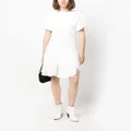 Victoria Beckham asymmetric panelled minidress - White